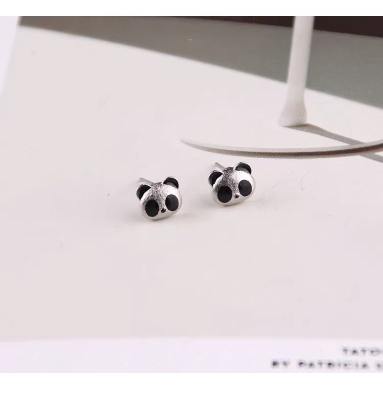 Panda Earrings